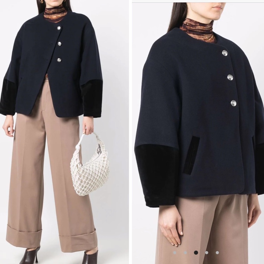 Closed x Leandra Medine Cohen contrasting-cuff jacket